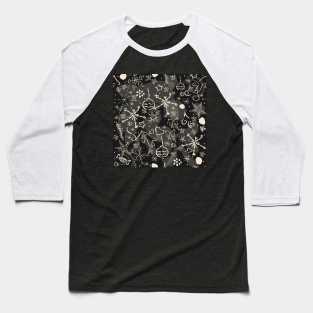 Sweet Winter Pattern Baseball T-Shirt